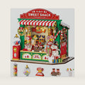 Rolife Christmas Candy Stand DIY Miniature Dollhouse Kit Gift for Adults