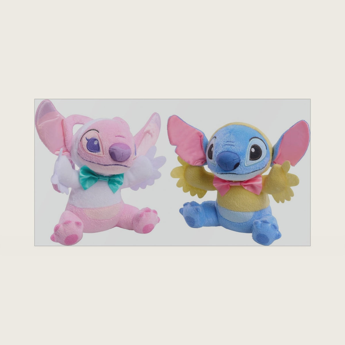 Stitch & Angel Easter Small Plush 2-Pack, Soft Stuffed Toys