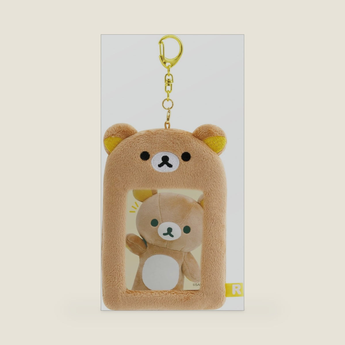 San-X Rilakkuma Plush Photo Keychain