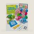 Granny Squirrel Turtle Crochet Kit for Beginners - DIY Amigurumi Animal Craft Kit with Full HD Video Tutorials & Easy No-Split Yarn - Complete Starter Set for Adults & Kids (Ages 13+)