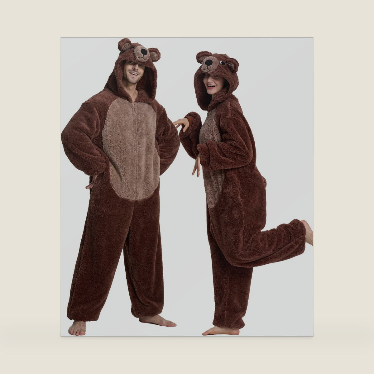 Unisex Adult Onesie Pajamas Animal Cosplay Halloween Costume One Piece Plush Sleepwear Homewear