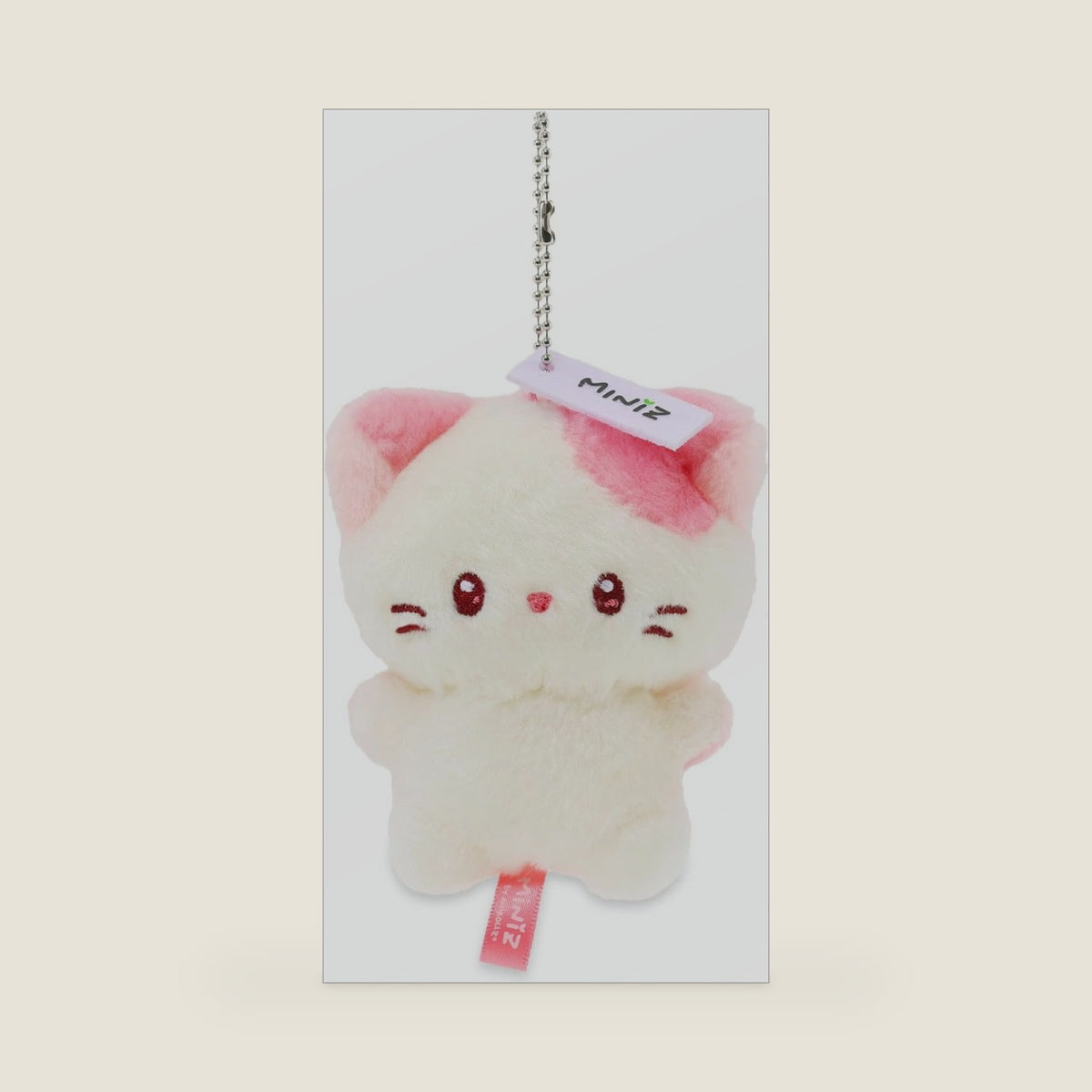 Anirollz Miniz Plush Charm Cute Stuffed Animal Keychain Kawaii Mini Bag Accessory Collectible Pocket Toy for Kids & Adults