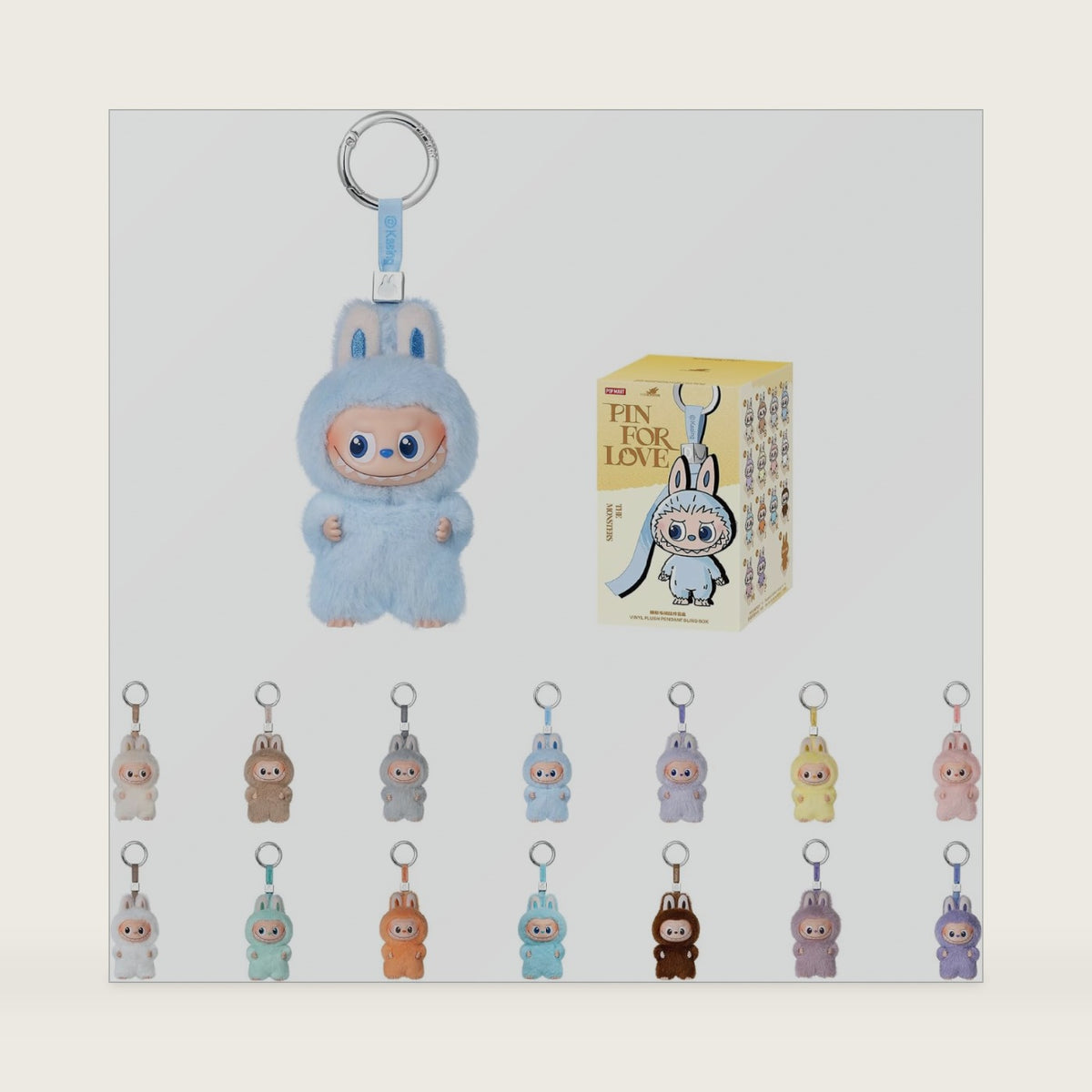 POP MART THE Monster Pin for Love Blind Box (A–M) Single Box