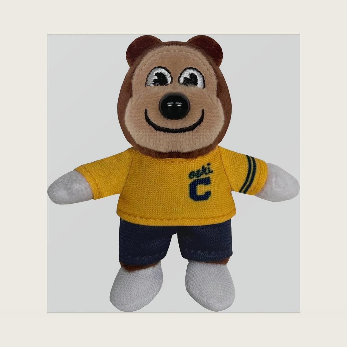 Bobbi-Dobbiez Attachable Plushie University of California (Berkeley) Oski Mascot – Attaches to Backpacks, Bags, Shoes, Water Bottles, and More