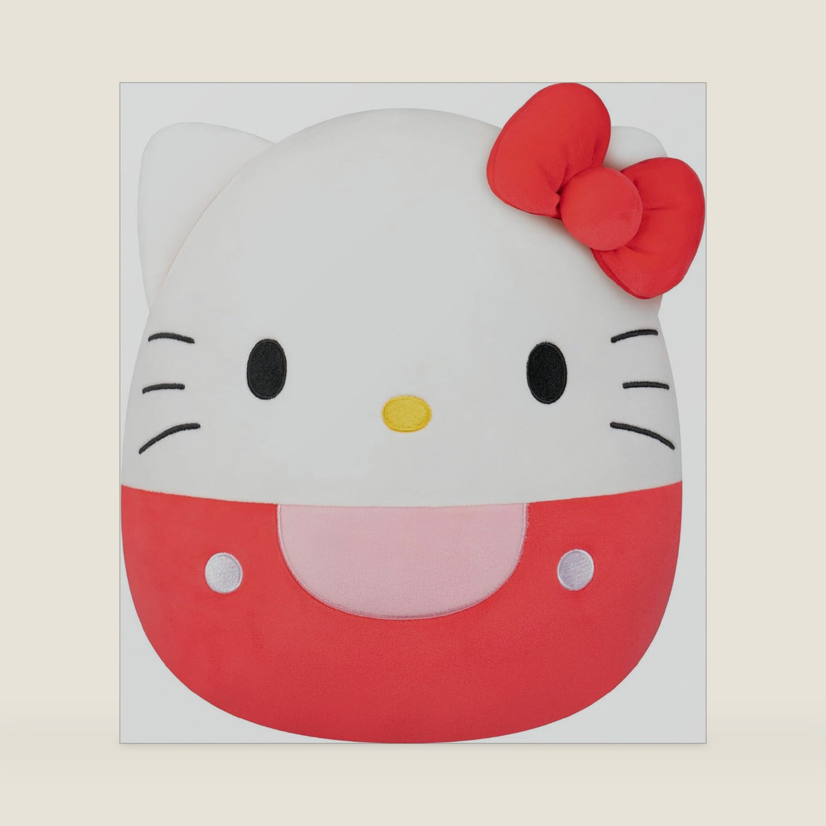 Squishmallows Original 12in in Red Overalls – Official Jazwares Plush (Medium-Sized)