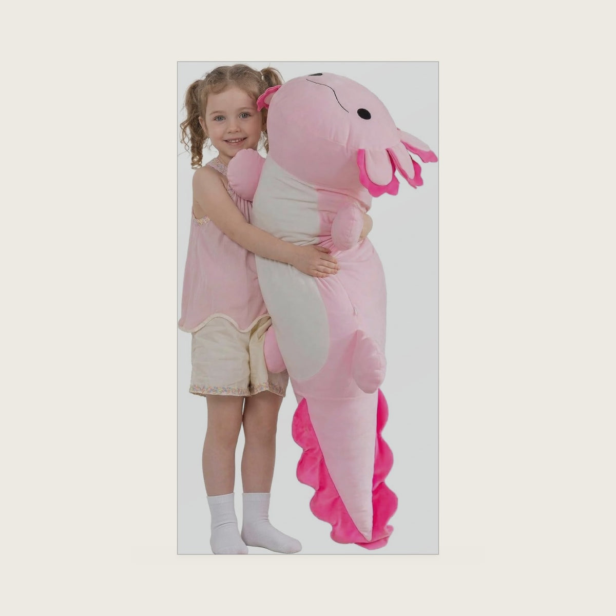 MaoGoLan 47 Inch Giant Axolotl Stuffed Animal, Salamander Plush Pillow