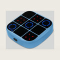 Tic-Tac-Toe Bolt Game, 4-in-1 Handheld Puzzle Games Console, Electronic Tic-Tac-Toe Game for Educational and Memory Growth, Portable Travel Games for Car Ride, Board Games for Kids and Adults (Blue)
