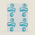 MECCANIXITY Crochet Ring, Crochet Finger Tension Loops to Protect Fingers for Crocheting Accessories 4Pcs (Sky Blue)