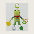 Baby Hanging Toys, Plush Animal Stuffed Sensory Toys for Carseat Stroller Car Seat Crib Play Gym, Baby Toys for 0 3 6 9 12 Months, Baby Boys and Girls Gift (Frog)