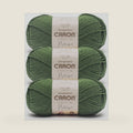 Caron Simply Me Merino Soft Yarn for Crocheting, Basil Heather, 3-Pack