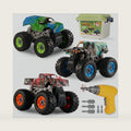 Take Apart Monster Truck Toys for Kids 3 4 5 6 7 8 Year Old Boys, STEM Educational Building Toys with Electric Drill & Storage Box Gift Birthday Christmas for Boys Girls Kids Toddlers