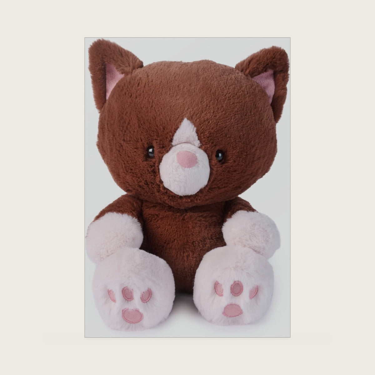 Hazel Kitten 12-Inch Plush; Kai Bear-Inspired Brown Cat Stuffed Animal