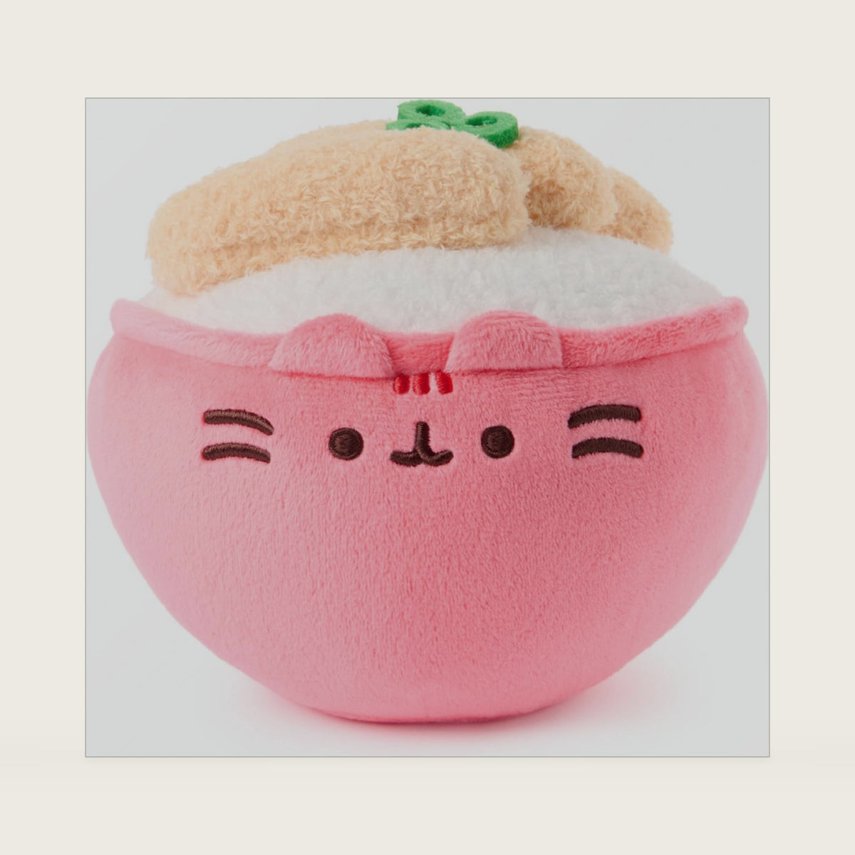 Pusheen Bento Katsu Rice Bowl 6-Inch Plush Toy for Ages 8+