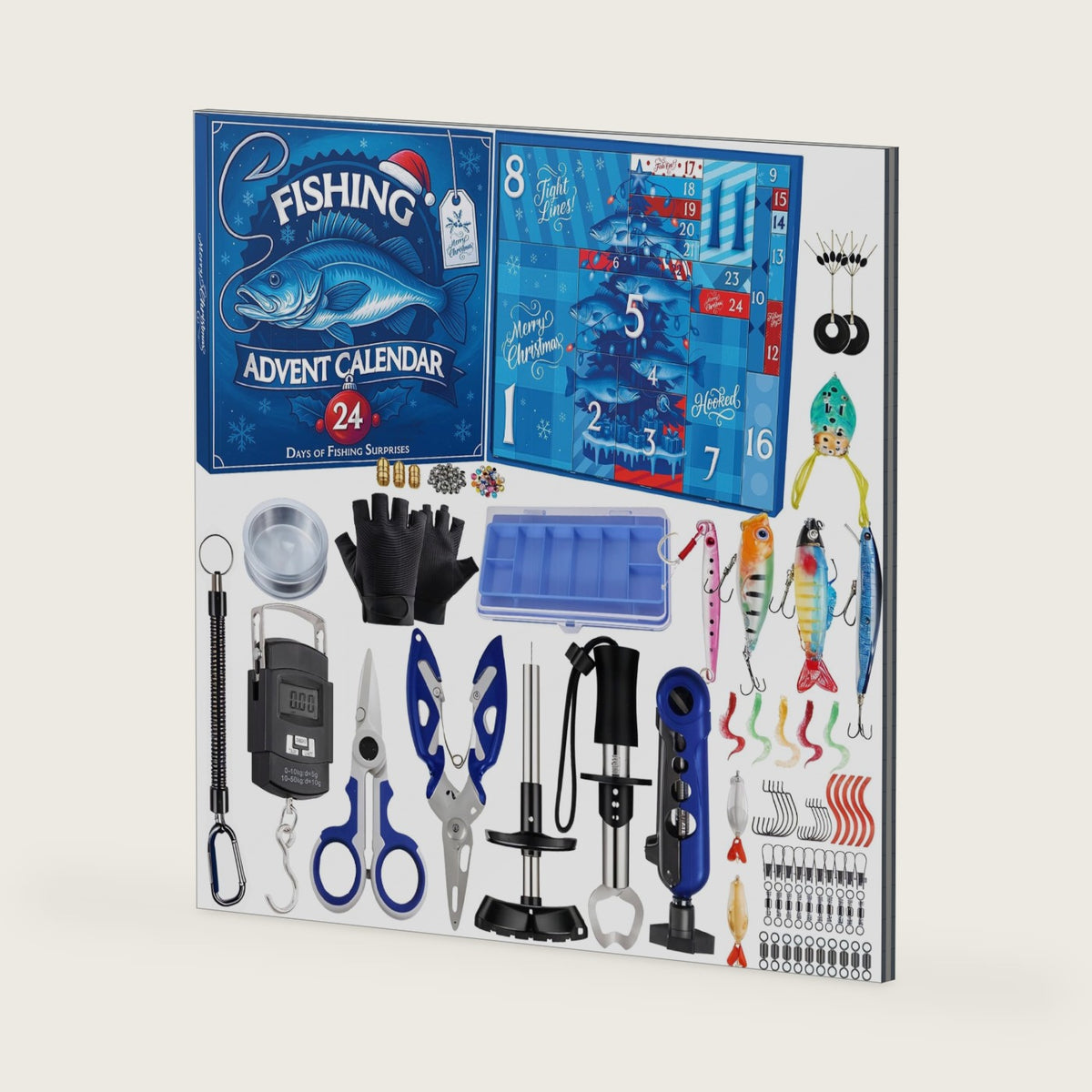 Fishing Advent Calendar 2026 Men Teen 24 Days Assorted Fishing Accessories