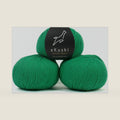 100% Baby Alpaca Yarn for Knitting & Crocheting - Set of 3 Skeins of Premium Yarn DK - Lightweight, Hypoallergenic & Thermal Peru Made - Ideal for Delicate Projects (GR107 - Tropical Green)