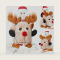 Gfilay Animated Santa Reindeer Plush Toy with Music and Dancing Motion