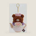 San-X Original Rilakkuma Floral Tea Time Plush - 5" Chairoikoguma