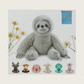 Sloth Weighted Stuffed Animal 8.5In Microwavable Soft Chamomile Christmas