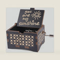 You Are My Sunshine Music Box,Wooden Hand Crank Music Box Gifts for Mom