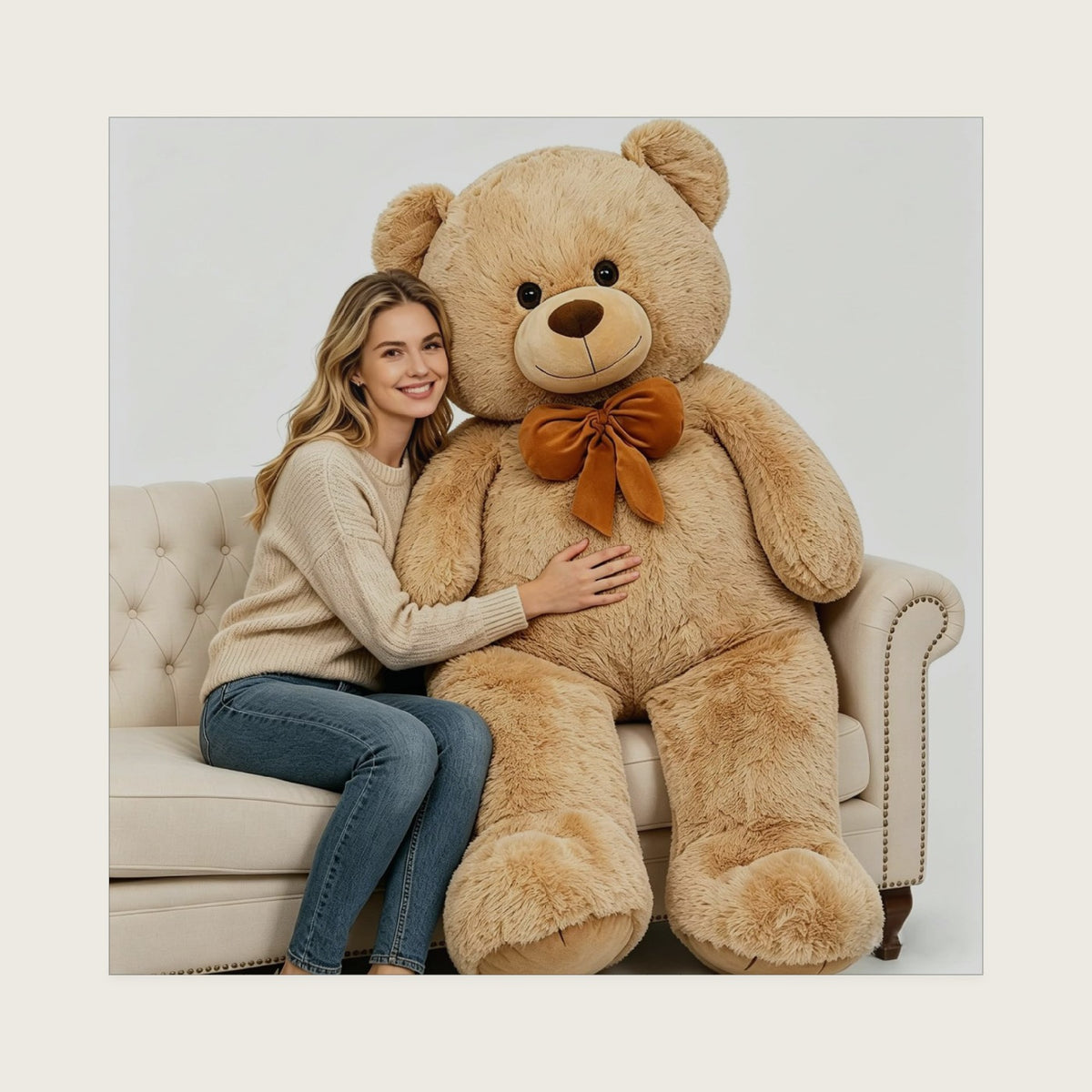 MaoGoLan Giant Teddy Bear Stuffed Animal, 5ft Big Teddy Bear Plush