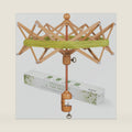 SPEENSUN Foldable Beech Wood Yarn Swift, 4-Step Setup Umbrella for Skeins