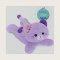 Onsoyours Original Heatable & Weighted Cat Stuffed Animals, Microwavable Purple Lavender Scented Kitten Plushie for Warmth & Comfort - Cute Plush Toys for Kids and Adults