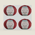 Molandi #8 100Merino Wool Yarn, 4x50g/82yds - Pompeiian red