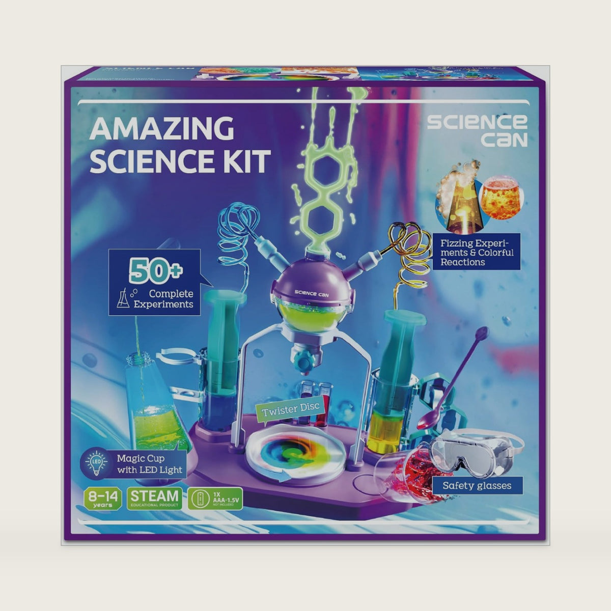 Science Can Science Kits for Kids Age 8-12, 50+ Science Experiments Sets