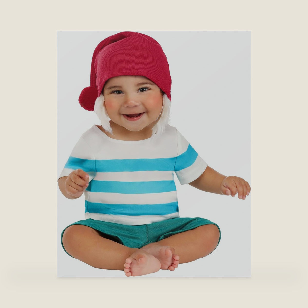 Disney Peter Pan Infant Mr Smee Costume for Baby Boys with Shirt, Shorts, and Hat | Fun Pirate Dress Up Outfit