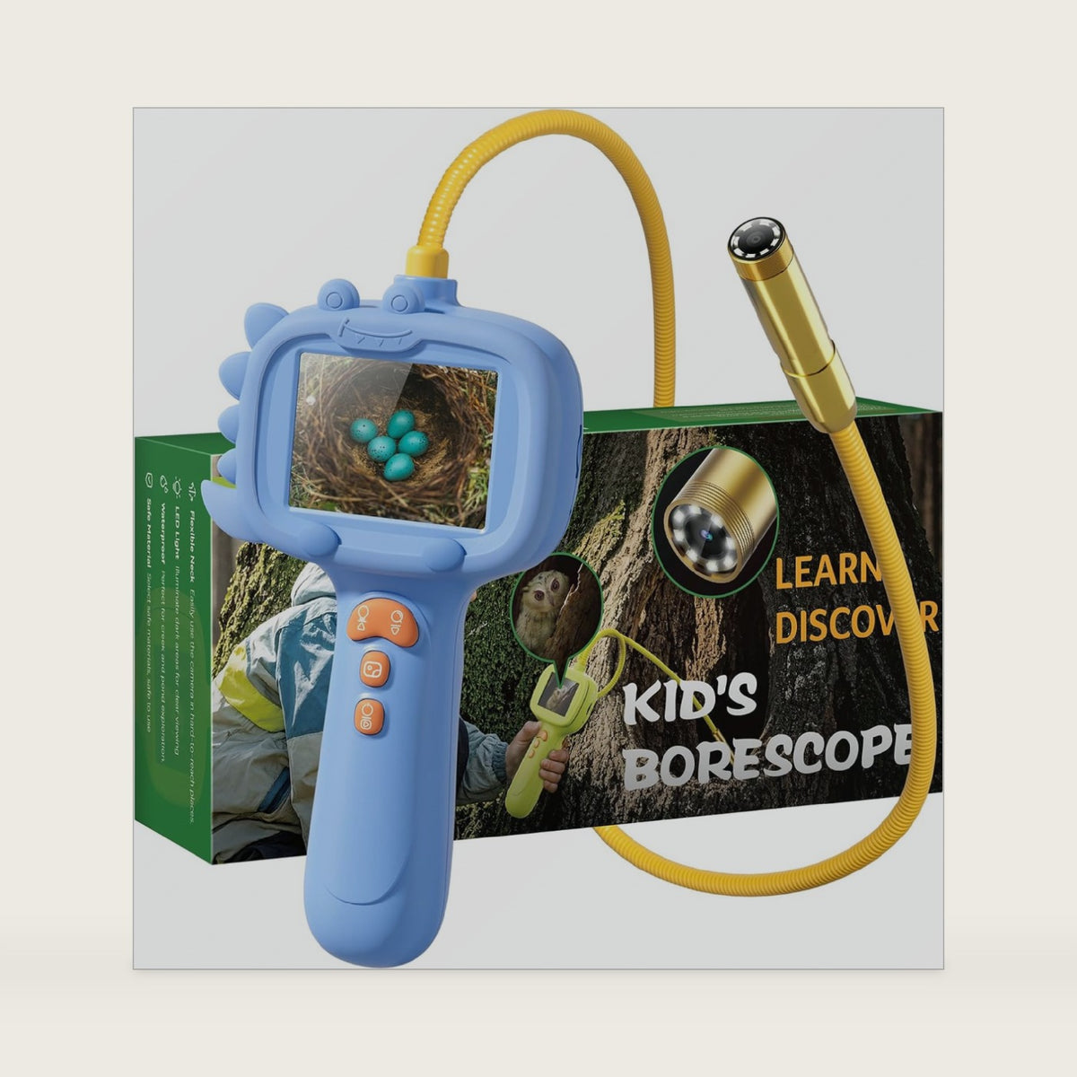 Kids Borescope Toys Camera with Light for 4-10 Years Old Boys Girls
