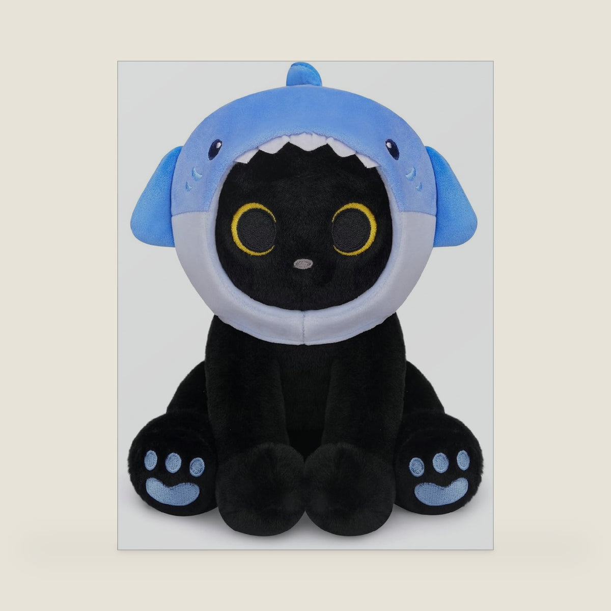 Shark Plush Stuffed Cat, Cute Plushies Cat Stuffed Animal for Kids