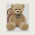 MaoGoLan Giant Teddy Bear Plush Toy - Ultra Soft & Cute Large Stuffed Animal 39 inches, Perfect for Baby Showers, Birthdays, Valentine’s Day Gifts (Kids, Couples, Family), Tan