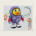 Dancing Space Duck Toy,Space Duck Dancing Musical Interactive Toy,Dancing Duck,Cute Singing Walking Duck Toys with Music LED Lights for Kids Birthday Gifts