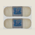 Hobby Lobby I Love This Yarn, 100% Acrylic, Ivory, Set of 2