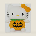 7-Inch Halloween Pumpkin Cat Plush, Soft and Cute Kitty Stuffed Animal, Adorable Halloween Decoration and Gift (White)