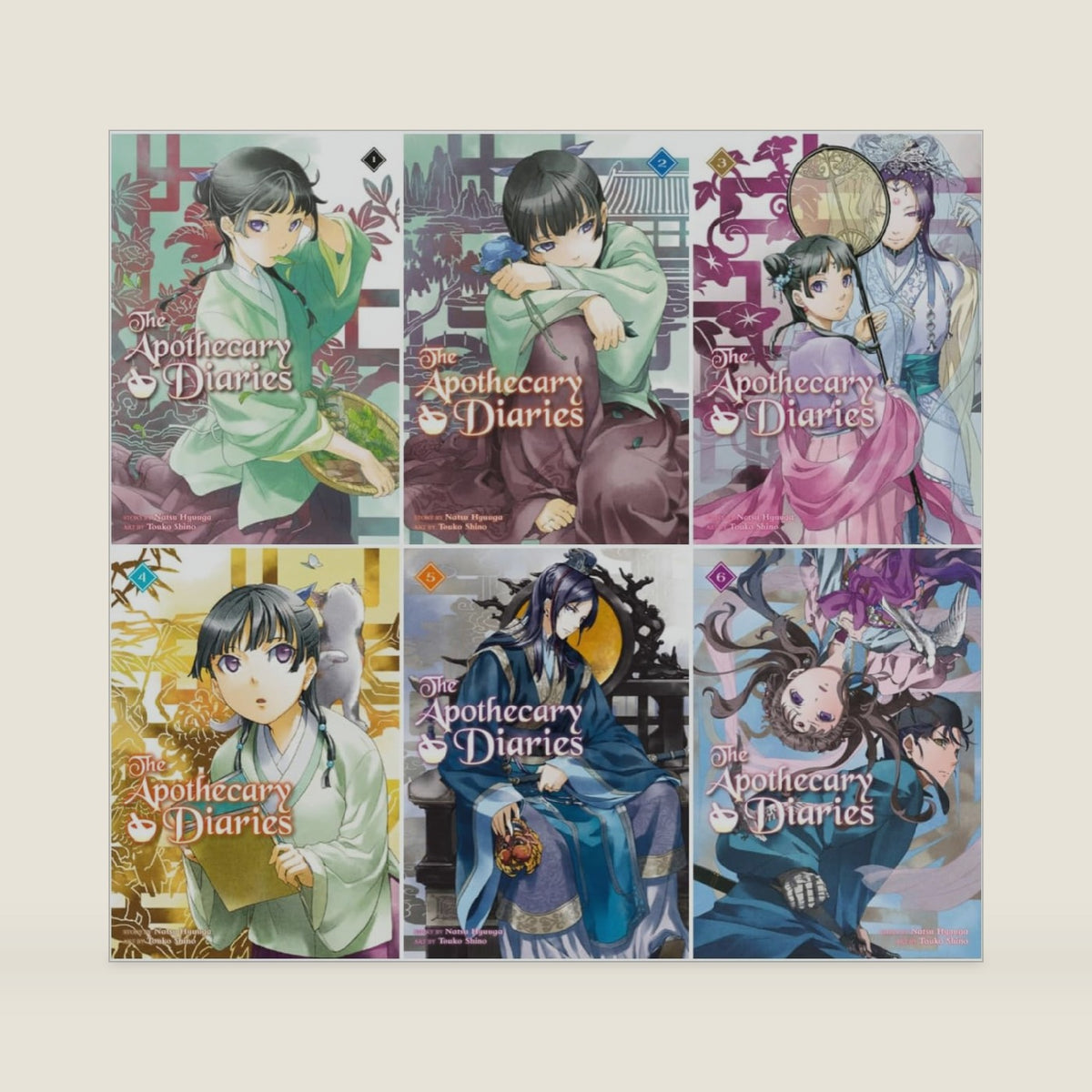 The Apothecary Diaries (Light Novel) Series 6-Book Collection Set (Books 1 to 6) Paperback Edition - Historical Mystery and Court Intrigue in Ancient -Inspired Empire