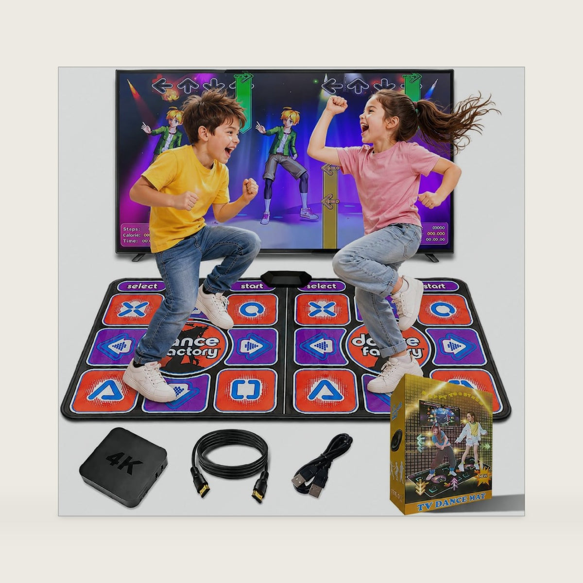 TV Dance Mat Games for Kids |Dance Step Pad for Girls with Interactive Dancing Games|Girl Birthday Gifts, Christmas Xmas Gift for Kids |Toy Gifts for Girl 4-8 | HDMI Plug & Play