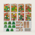 28Sets Christmas Crafts Card Making Kit DIY 3D Xmas Trees Greeting Cards