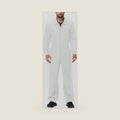 Men's Halloween Long Sleeve Zipper Jumpsuit Mechanic Work Costume Solid Color Coveralls
