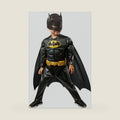 Batman Costume for Toddlers, Full Bodysuit with Cape and Mask (2t)