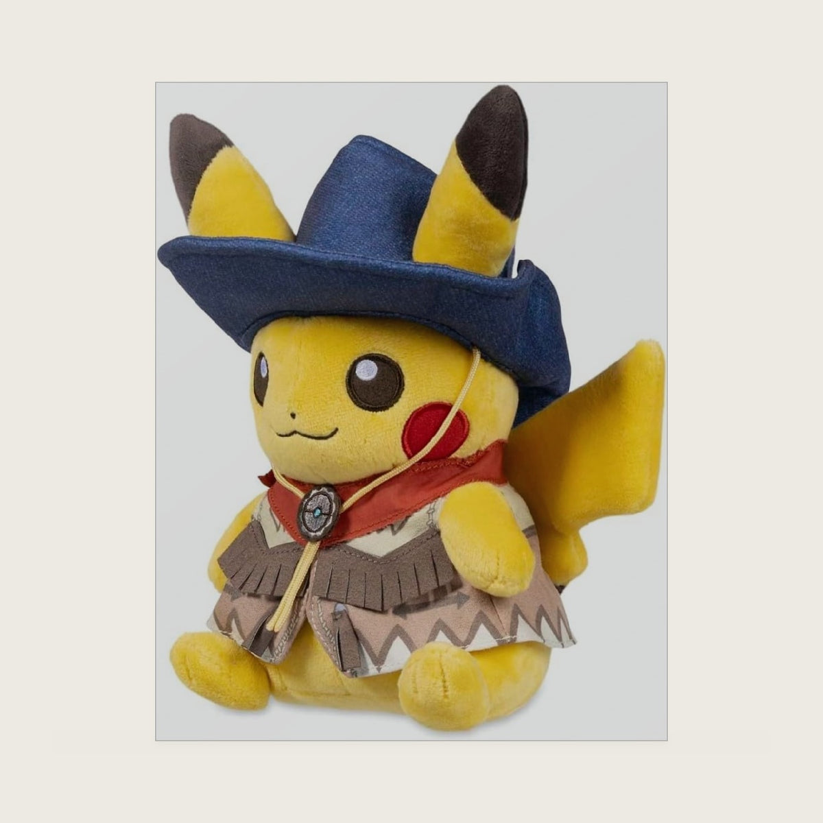 Center: Desert Pikachu Plush