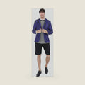 Halloween Adult Purple Black Stripe Academy Costume Blazer