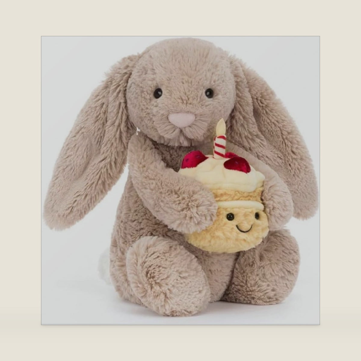 Bashful Beige Bunny 'Birthday'