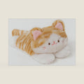 PEACH CAT Orange Tabby Cat Stuffed Animal Cute Kitten Plushies Small Plush Toys Gifts for Kids