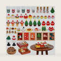 70 Pcs Miniature Christmas Decoration Accessories 1:12 Christmas Mini Food