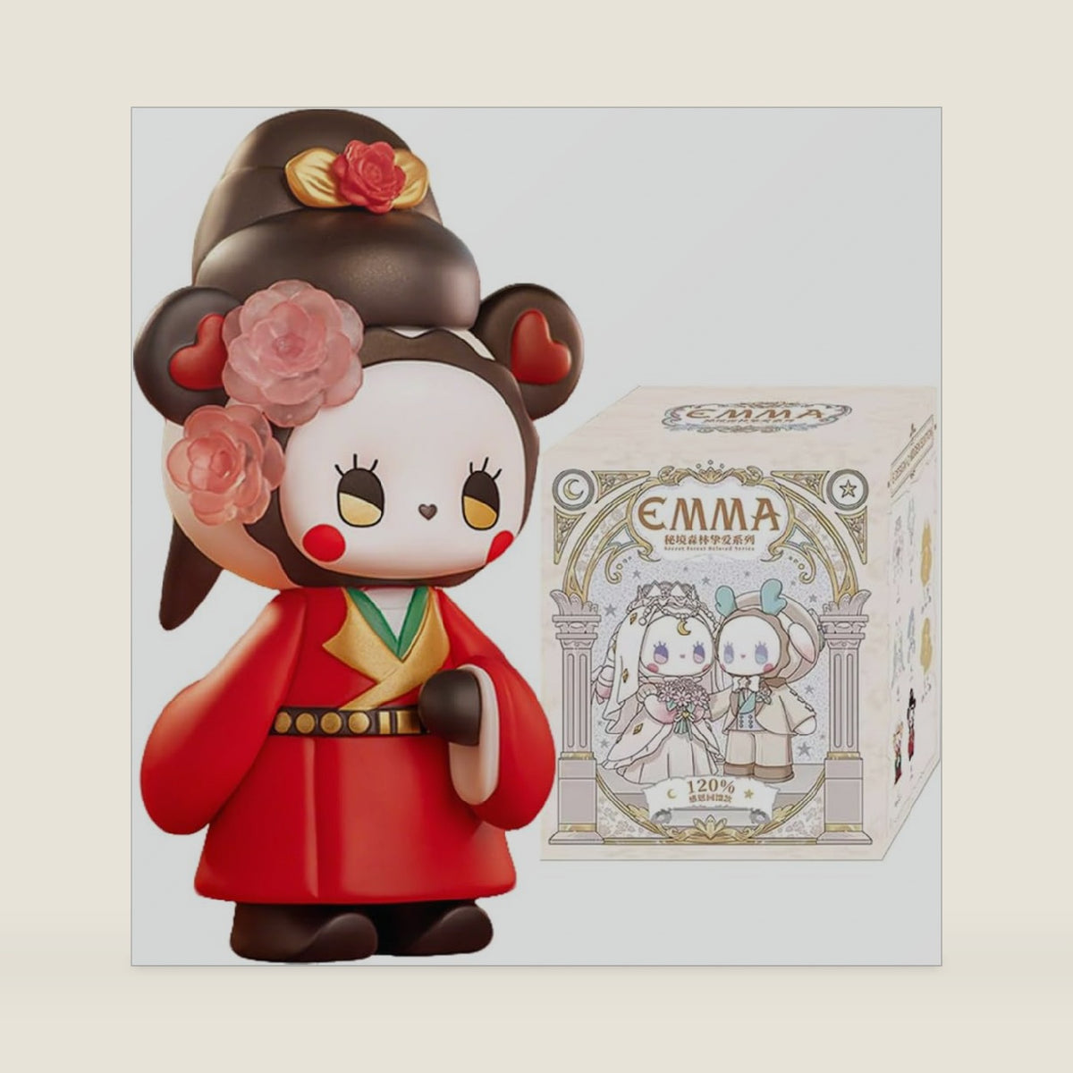 Anime Blind Box, Random One Cute Emma Beloved Series Mystery Box Figure, Collectable Kawaii PVC Figure for Birthday Gifts