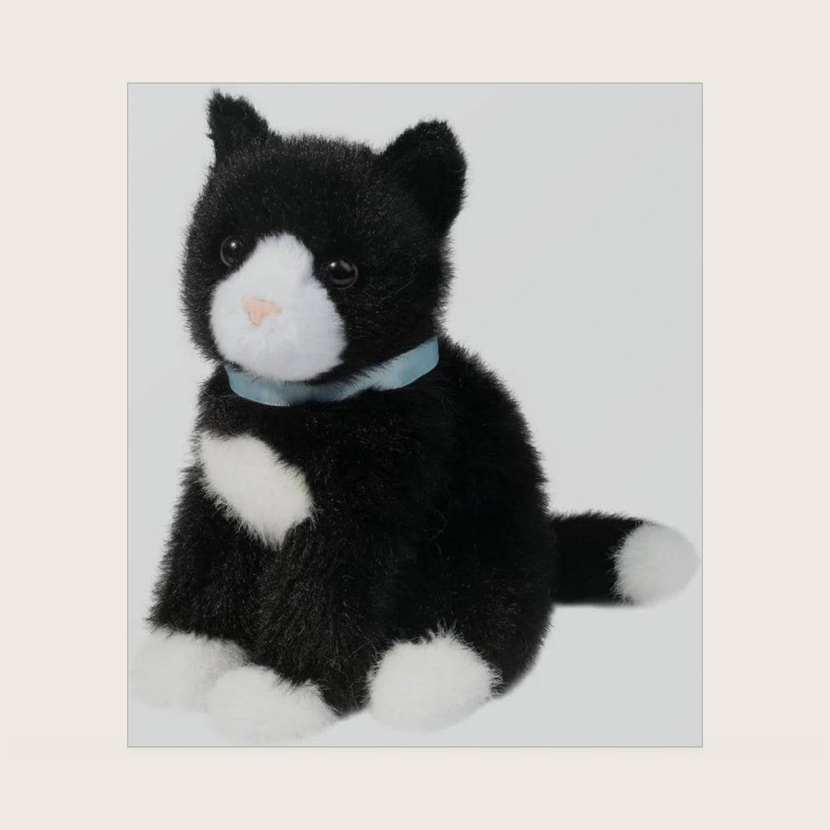 Mini Black & White Feline 5" by