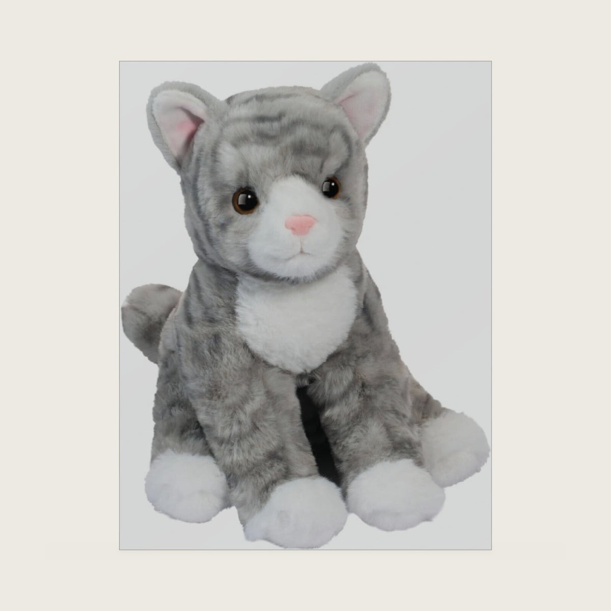 Soft Tabbie Striped Cat 9"