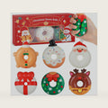 6pcs 3in Christmas Squishies - Cute Mochi Squishy Toys, Stress Relief Balls Gifts for Boys Girls Kids, Christmas Fidgets Stocking Stuffer Gifts, Kawaii Party Favors
