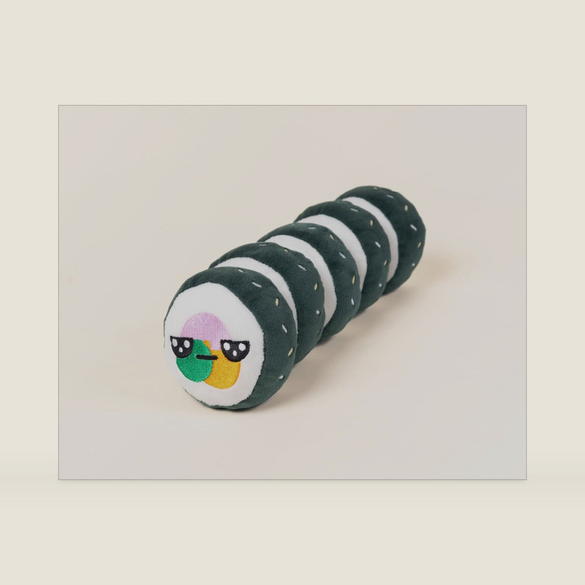Korean Kimbap Plush Set - Magnetic Food Plushie Toy (12 in) Official Original Design | Cute Korean Sushi Roll Stuffed Animal Set, Gifts for Kids Kdrama Kpop Korean Food Love